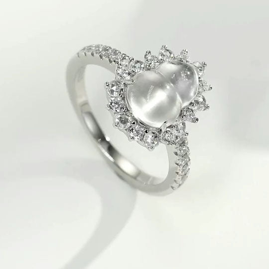 Chalcedony Gourd Ring For Women Jewelry