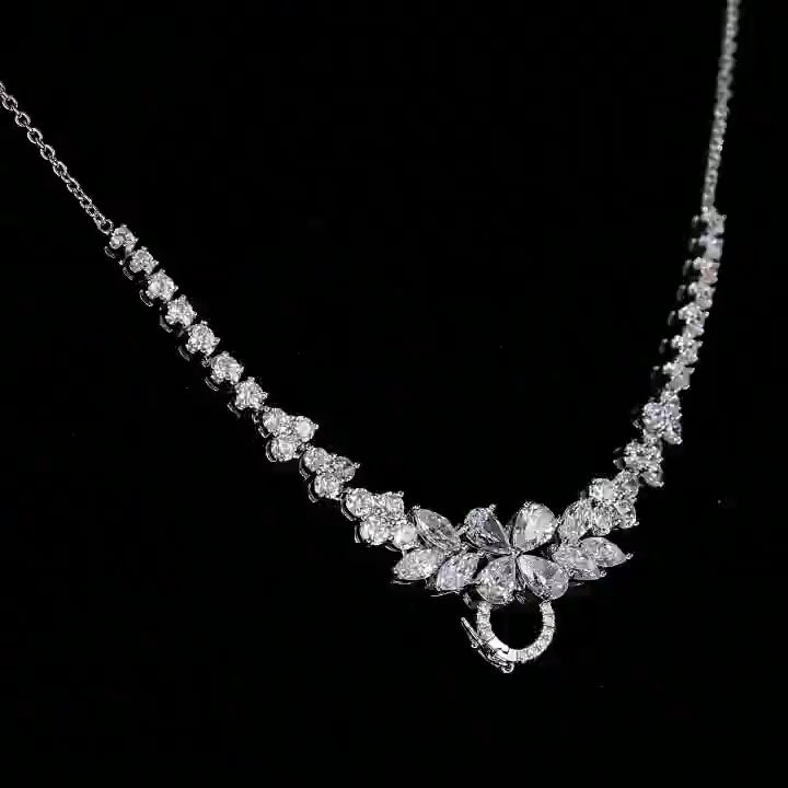 Flower Group Necklace For Women Jewelry