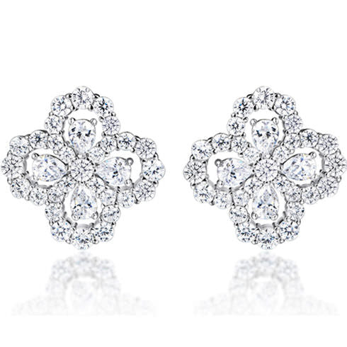Diamond Loop Earrings For Women Jewelry