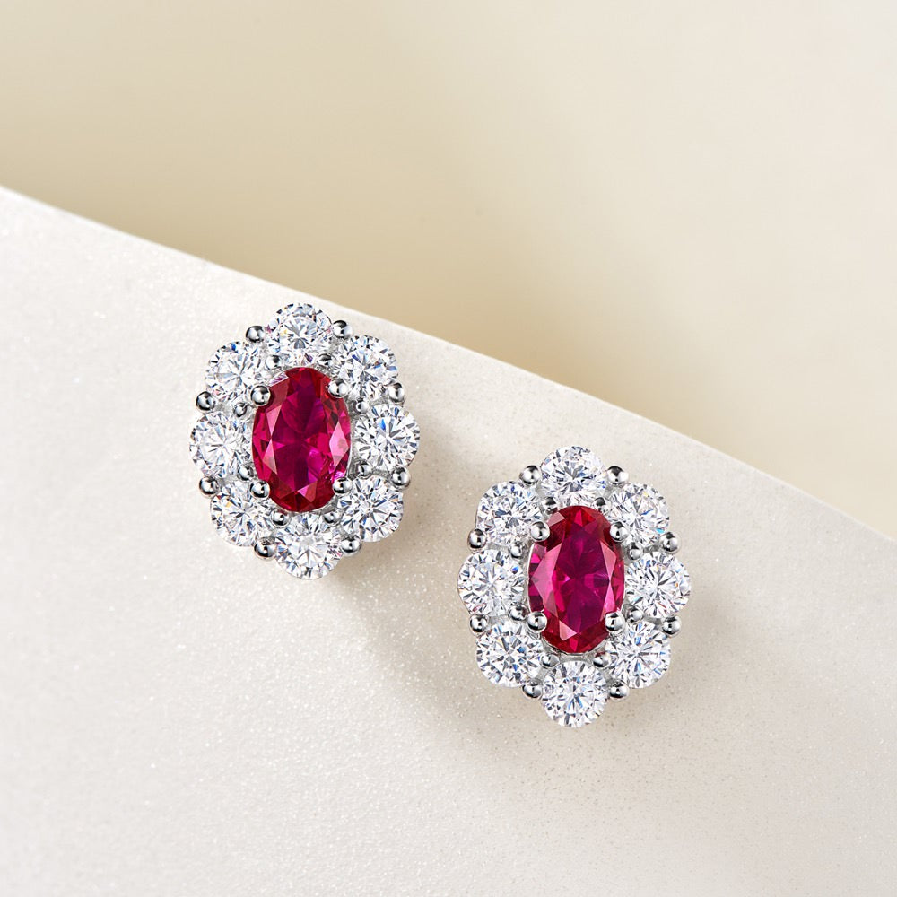 Colored Gemstone Earrings For Women Jewelry