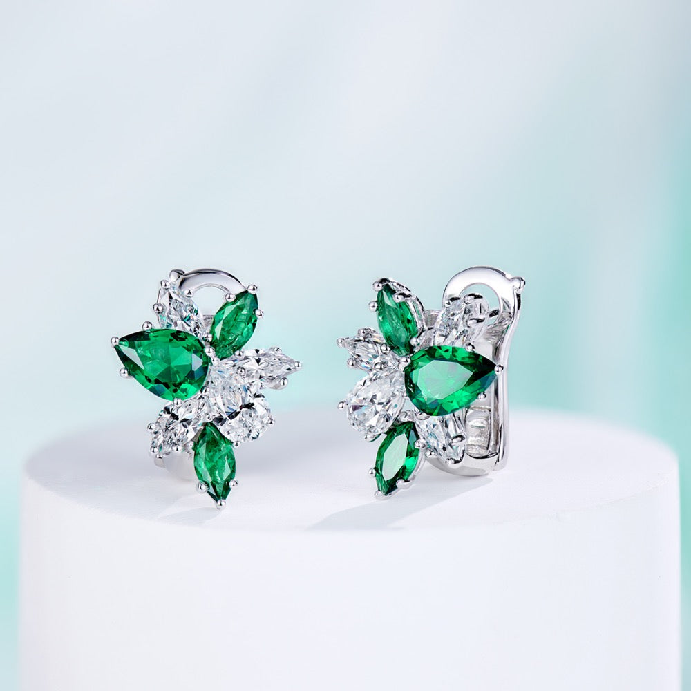 Cluster Diamond Earrings For Women Jewelry