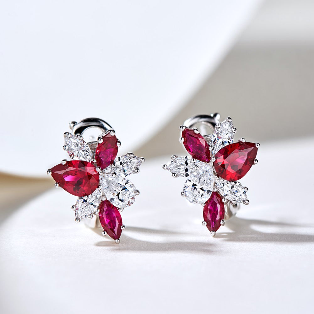 Cluster Diamond Earrings For Women Jewelry