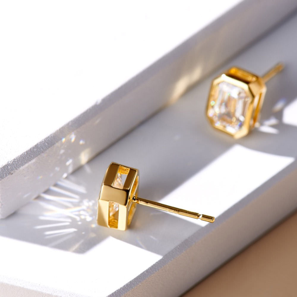 Rectangular Pagoda Earrings For Women Jewelry