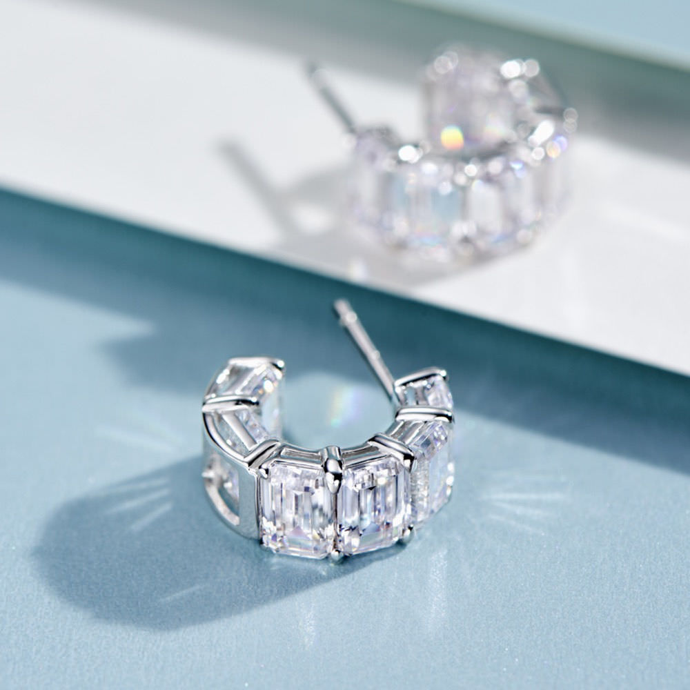 Rhinestone Stud Earrings For Women Jewelry