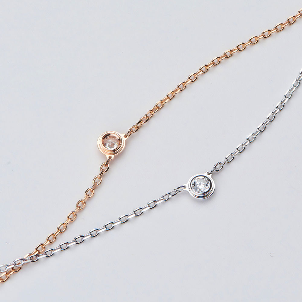 Mini Solitaire Necklace For Women Jewelry