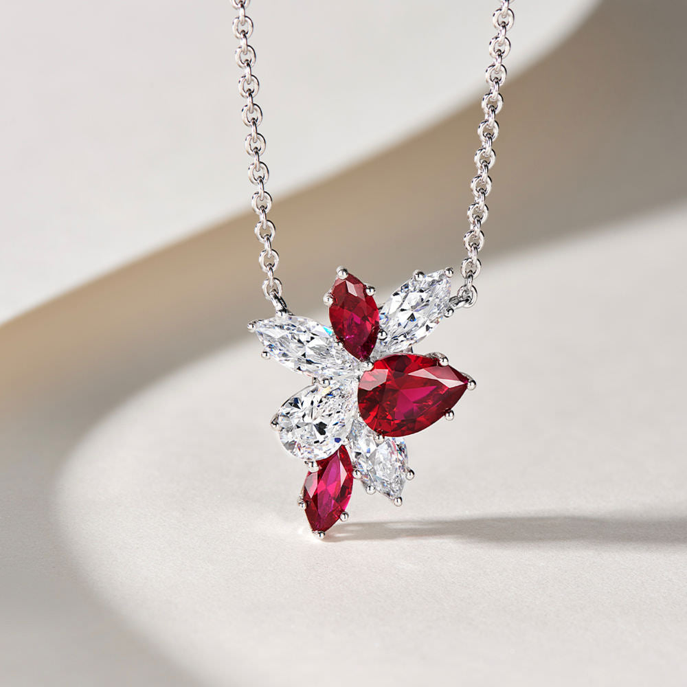 Cluster Diamond Necklace For Women Jewelry