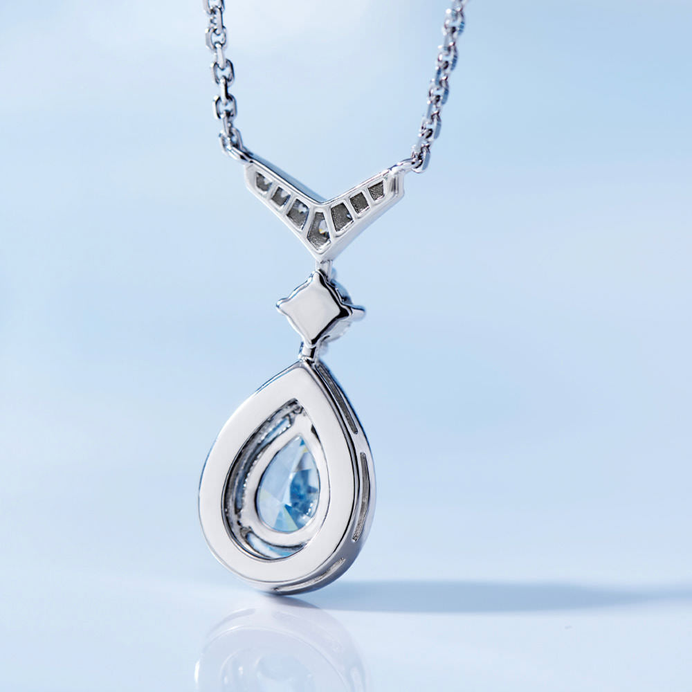Blue Diamond Necklace For Women Jewelry