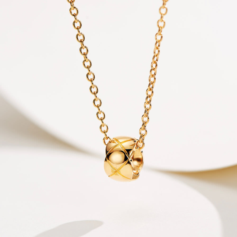 Golden Bean Necklace For Women Jewelry