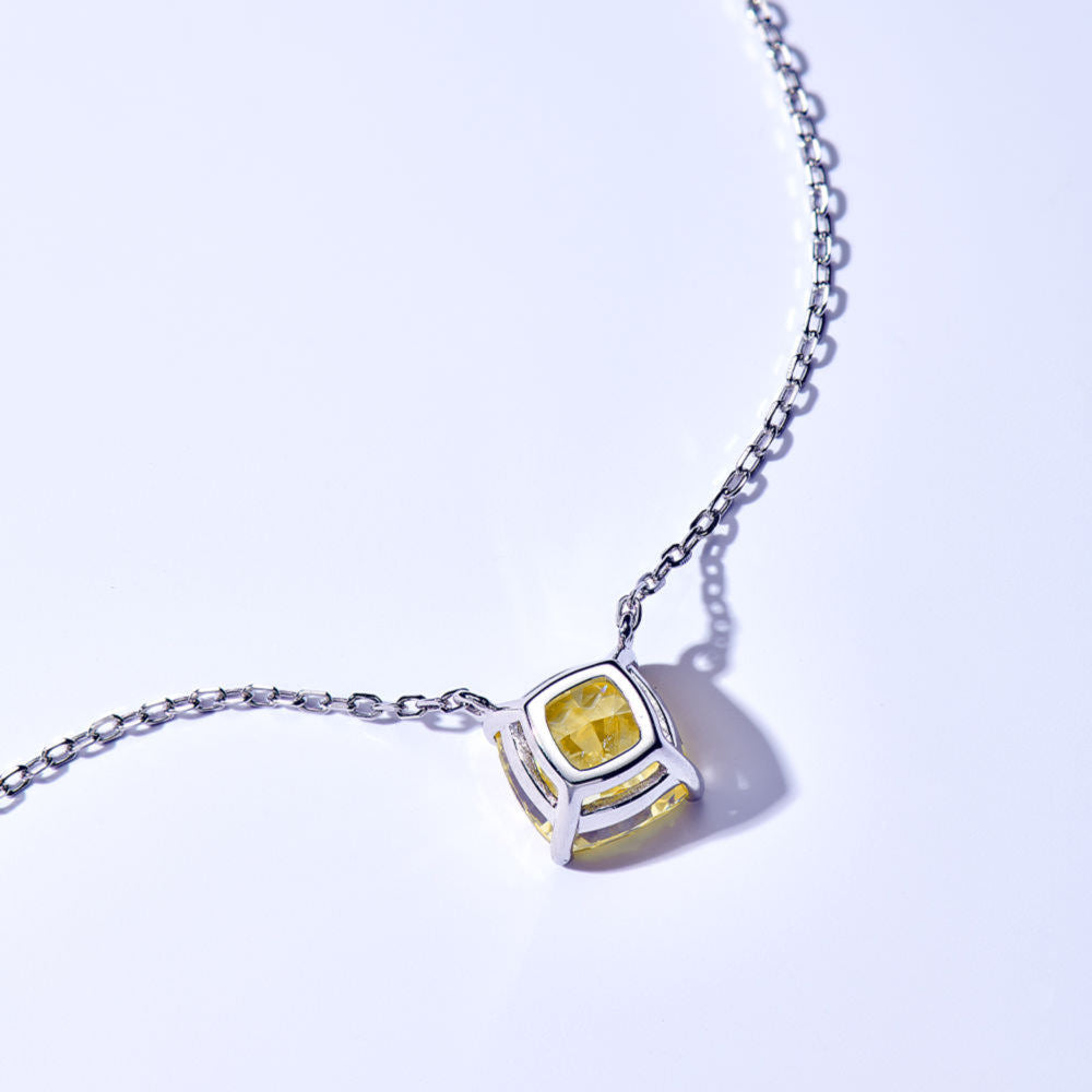 Yellow Diamond Necklace For Women Jewelry