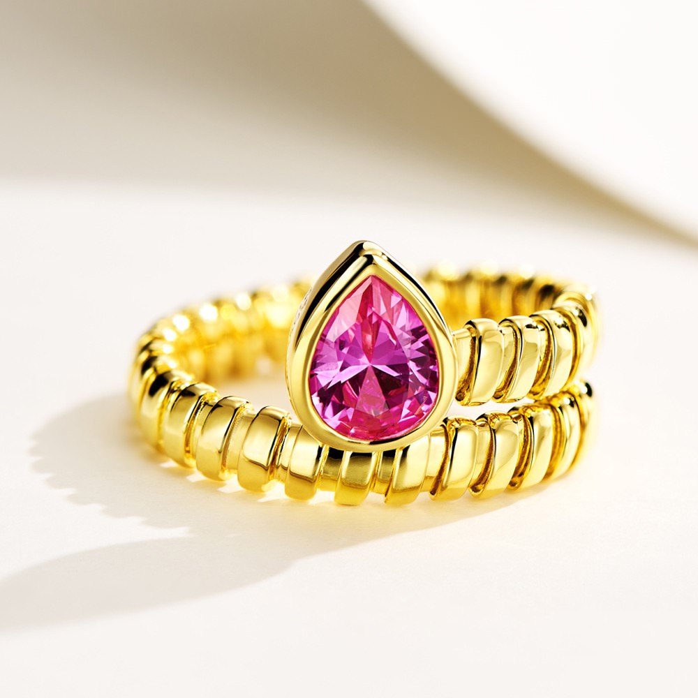 Wrapped Spring Snake Ring For Women Jewelry
