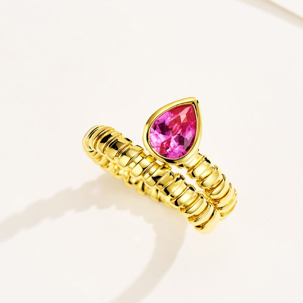Wrapped Spring Snake Ring For Women Jewelry