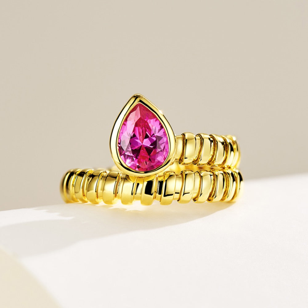 Wrapped Spring Snake Ring For Women Jewelry
