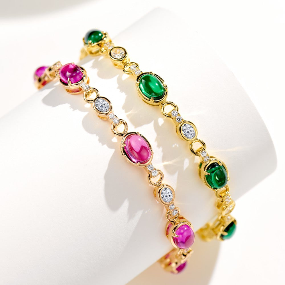 Colored Gemstone Bracelet For Women Jewelry