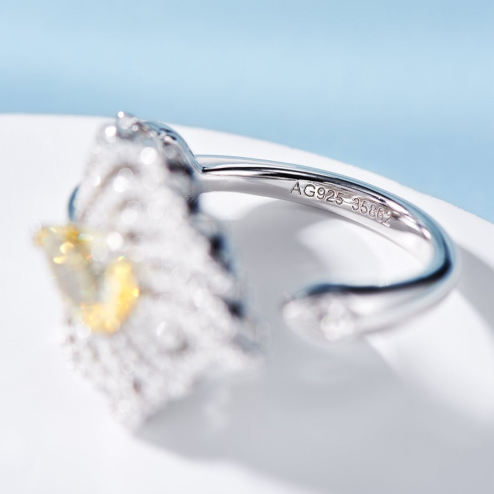 Feather Diamond Ring For Women Jewelry