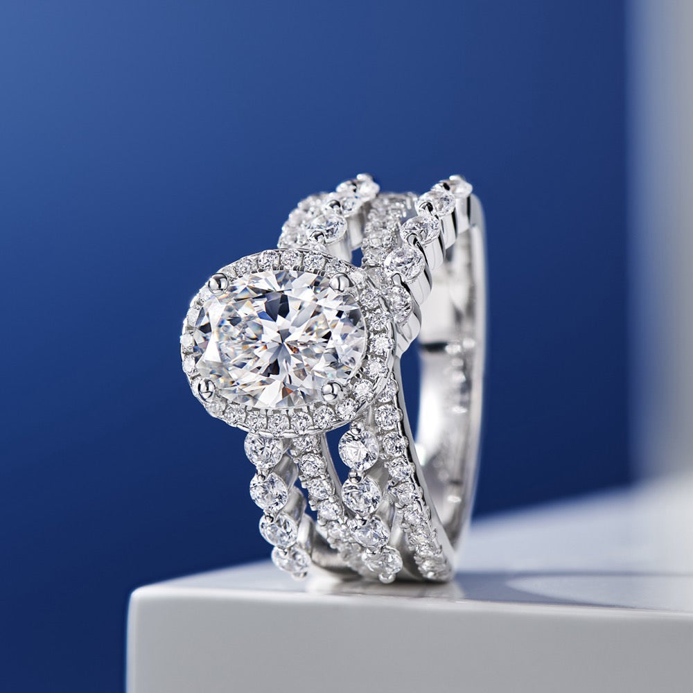 Crossed Diamond Ring For Women Jewelry