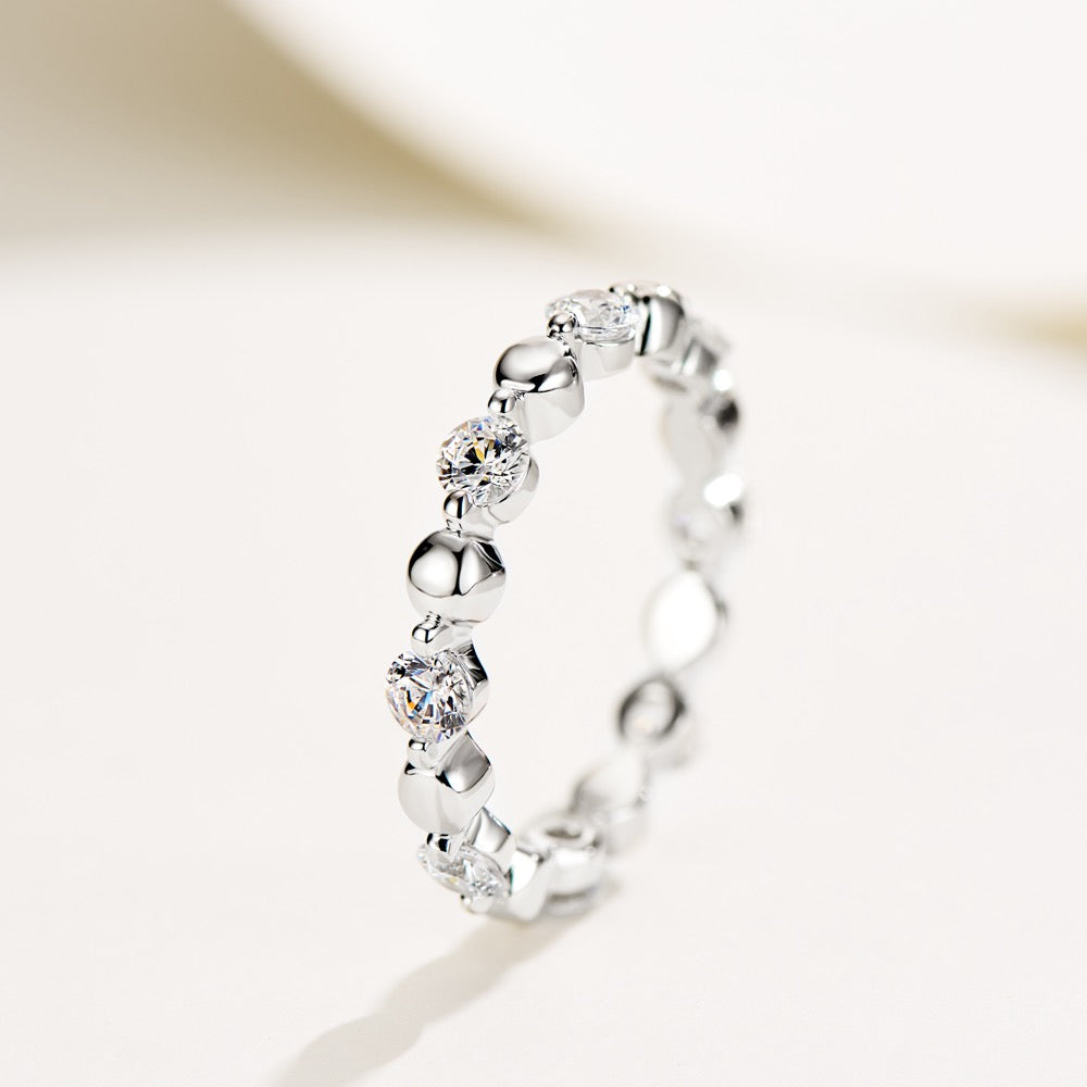 Beads Diamonds Ring For Women Jewelry