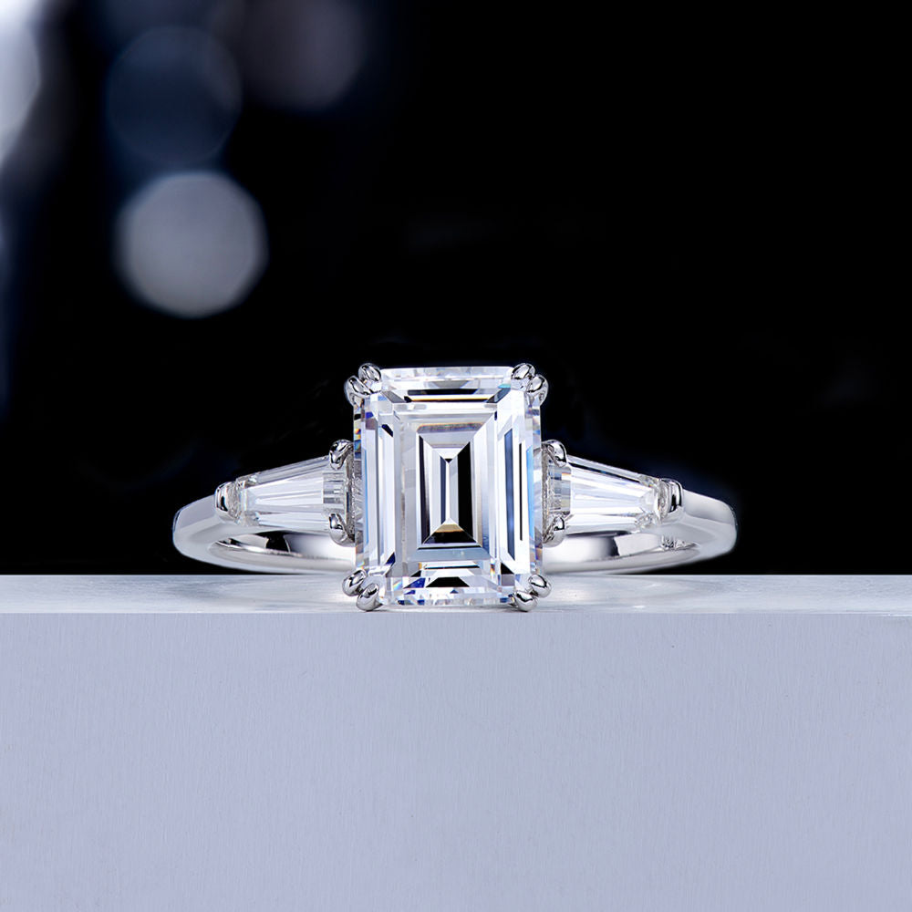 Emerald Cut Diamond Ring For Women Jewelry