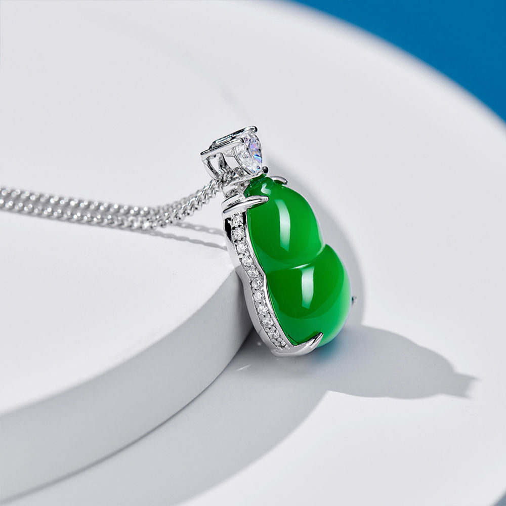 Chalcedony Gourd Necklace For Women Jewelry