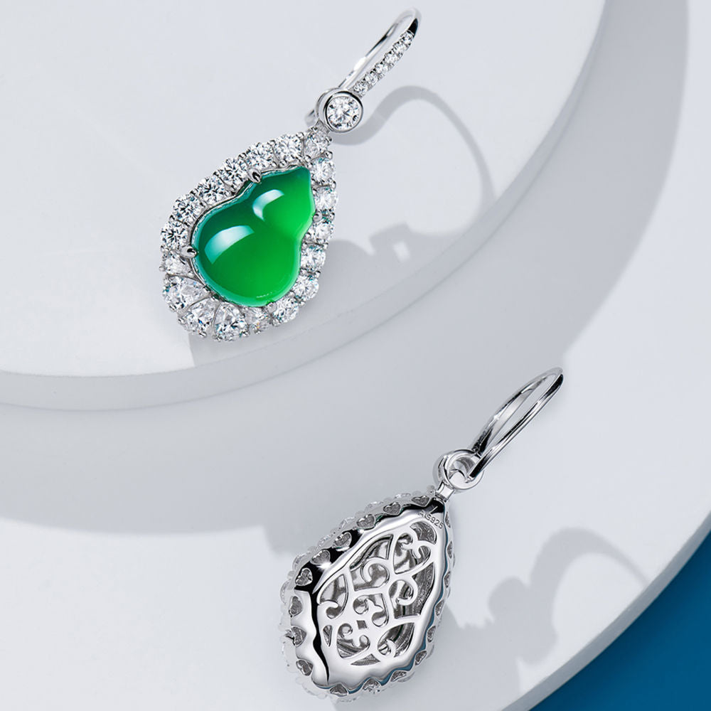 Green Gourd Earrings For Women Jewelry
