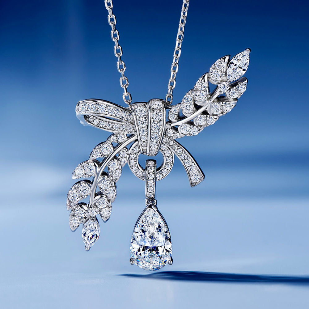 Wheat Brooch Triple Wear Necklace For Women Jewelry
