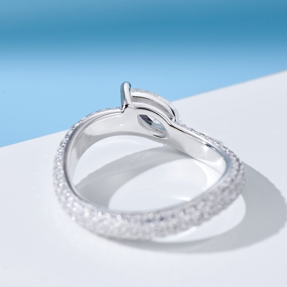 Wave Diamond Ring For Women Jewelry