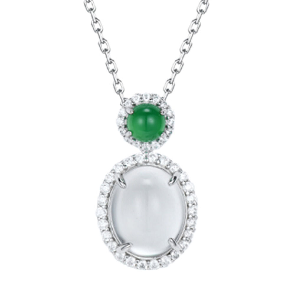 Chalcedony Necklace For Women Jewelry