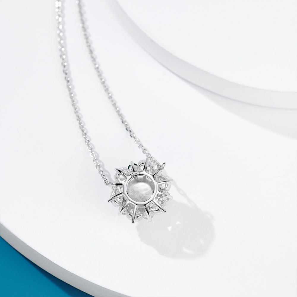 Water Foam Jade Diamond Necklace For Women Jewelry
