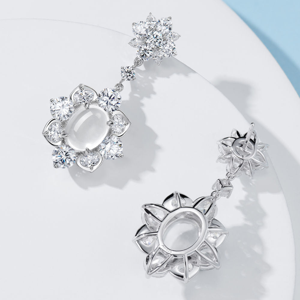 Jade Diamond Earrings For Women Jewelry