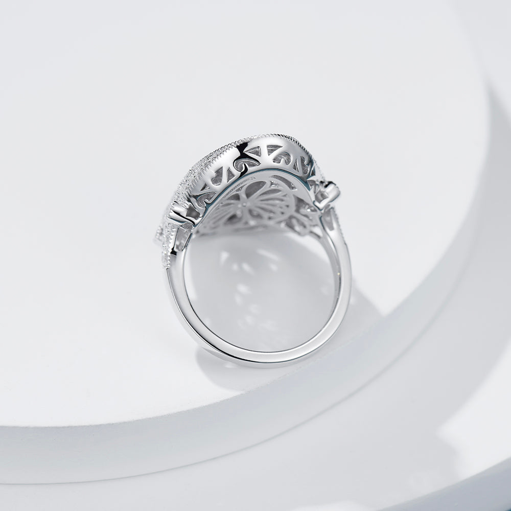 Full Diamond Daisy Ring For Women Jewelry