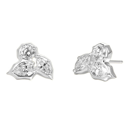Leaf Diamond Earrings For Women Jewelry