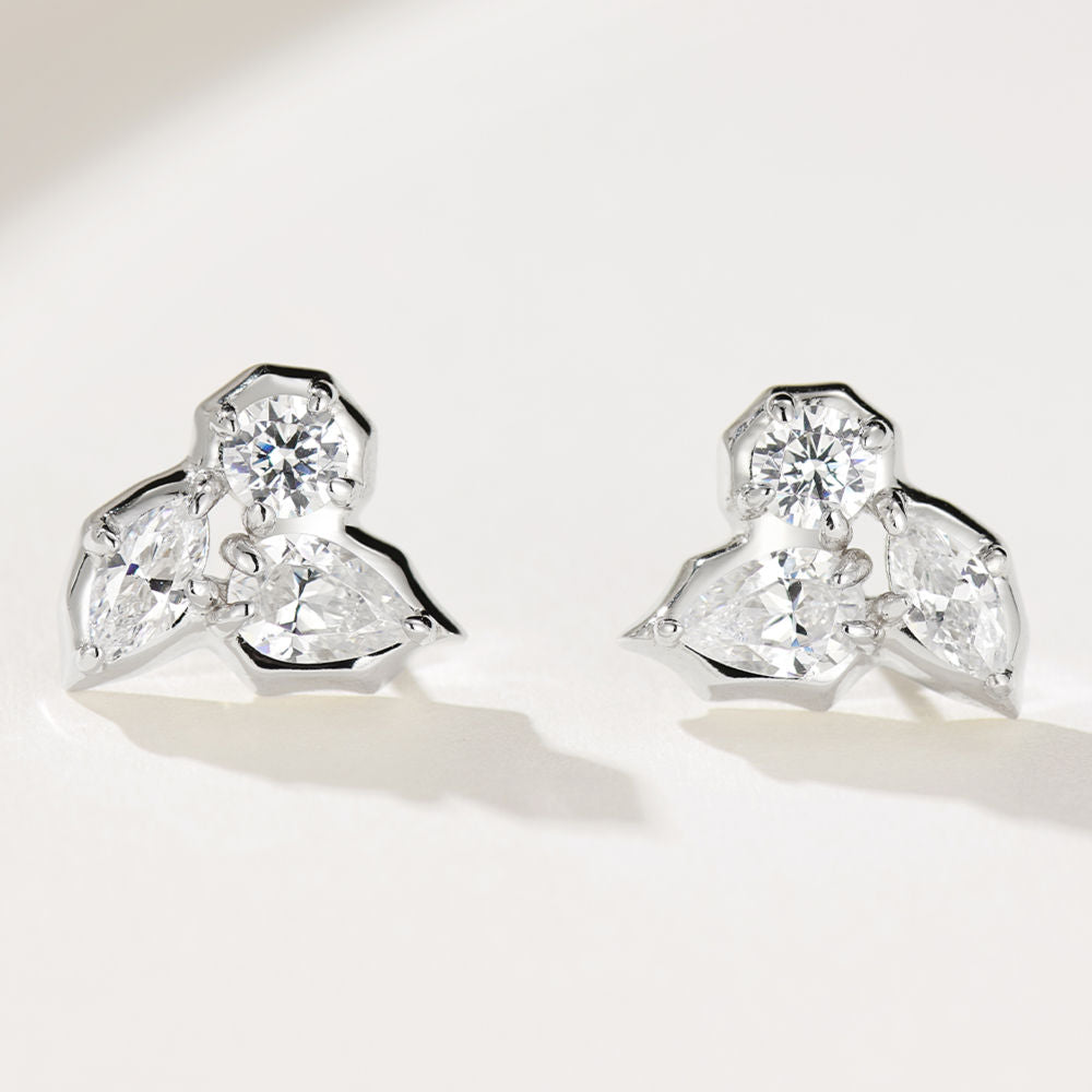Leaf Diamond Earrings For Women Jewelry