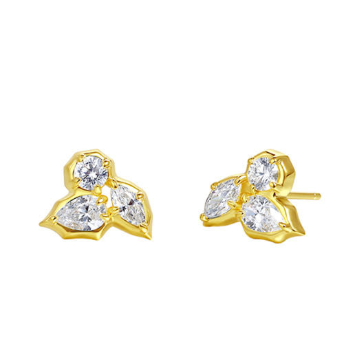 Leaf Diamond Earrings For Women Jewelry