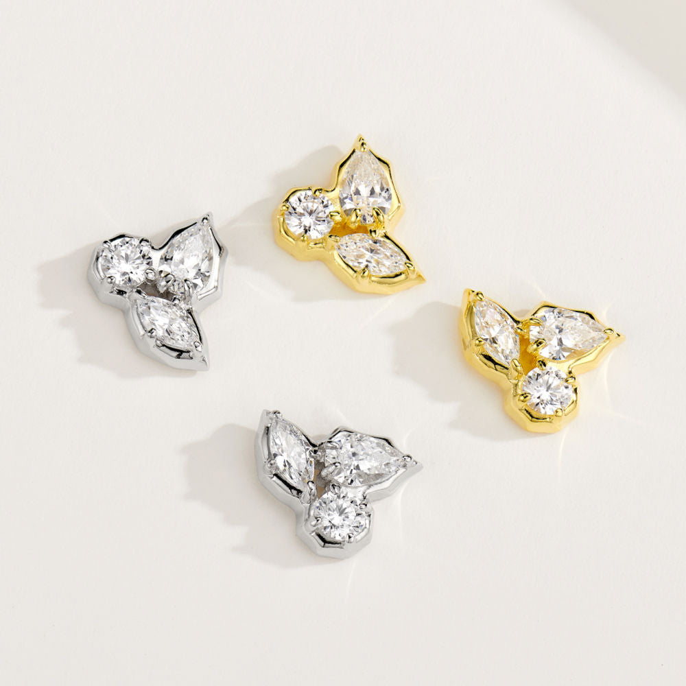 Leaf Diamond Earrings For Women Jewelry