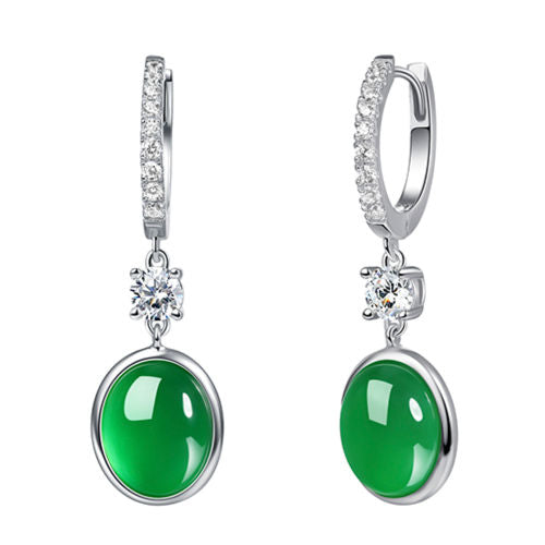 Chrysoprase Earrings For Women Jewelry