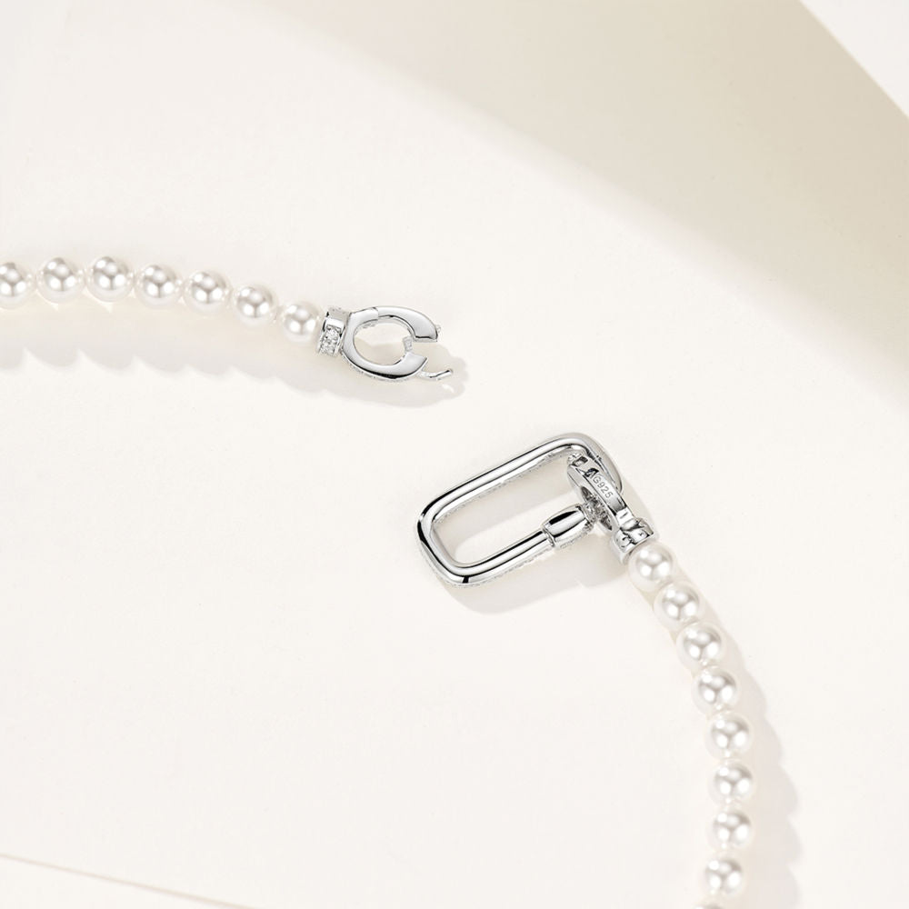 Pearl Universal Clasp Necklace For Women Jewelry