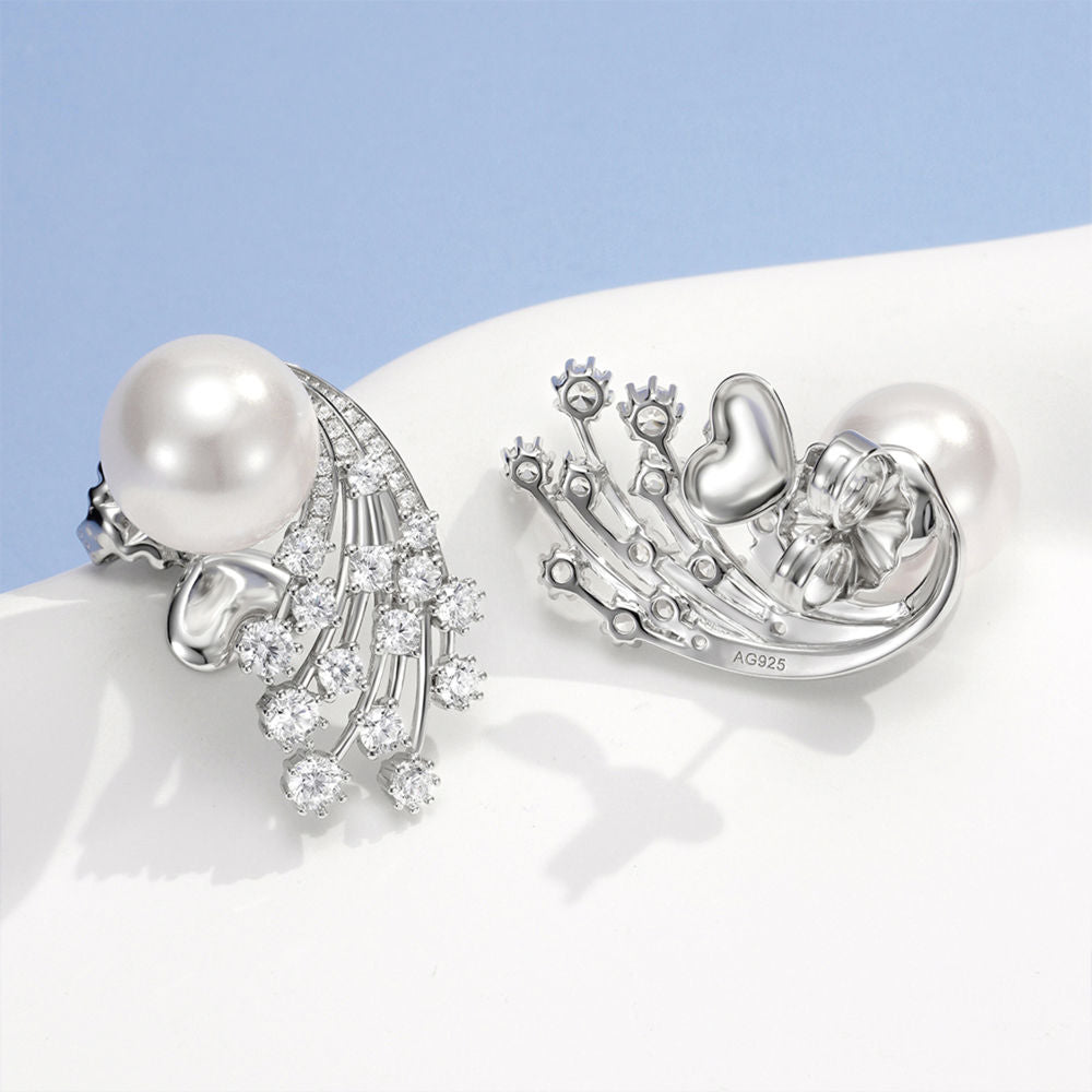 Pearl Shooting Star Earrings For Women Jewelry