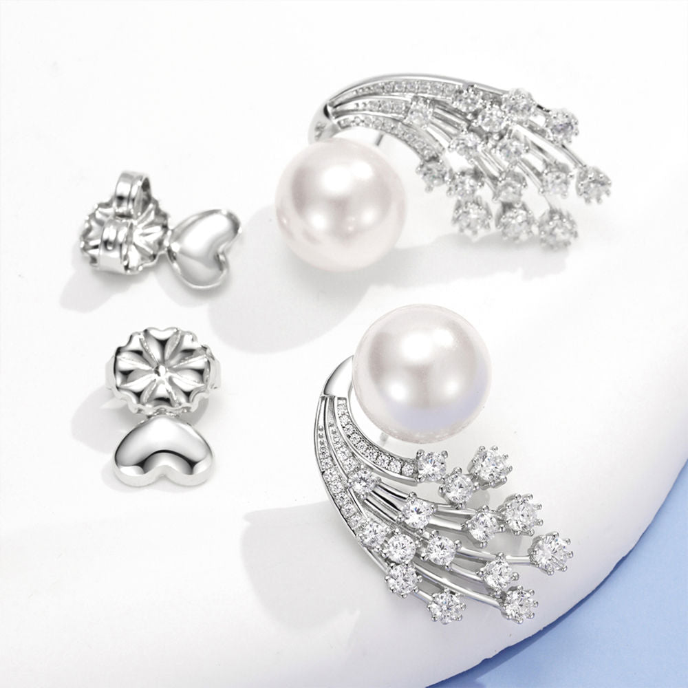 Pearl Shooting Star Earrings For Women Jewelry