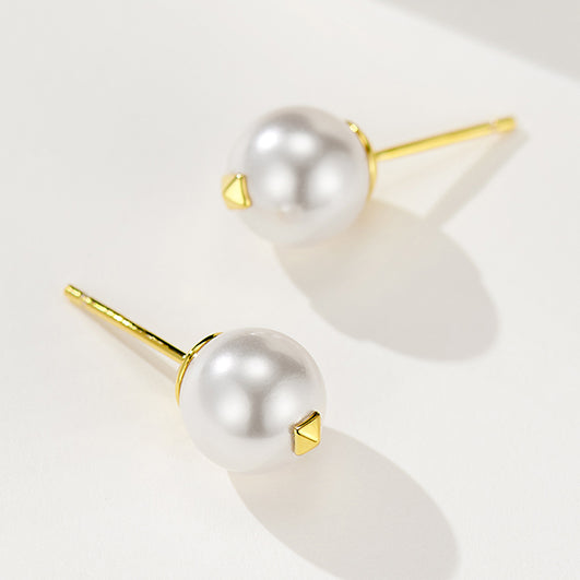 Rivet Pearl Earrings For Women Jewelry