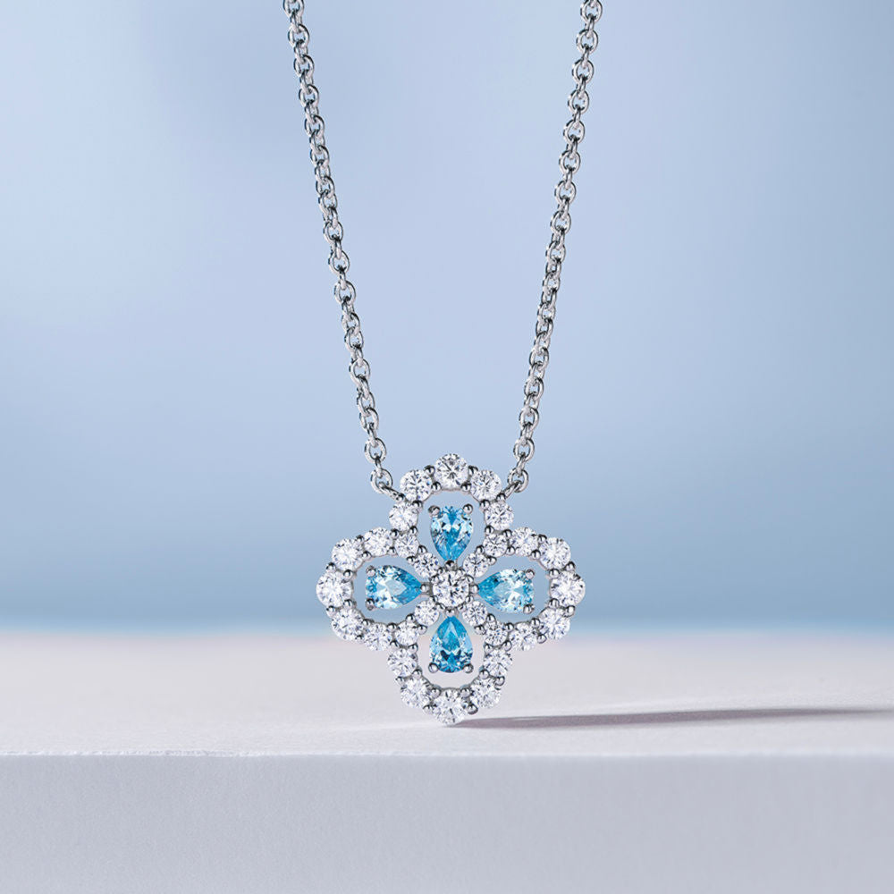 Diamond Loop Necklace For Women Jewelry