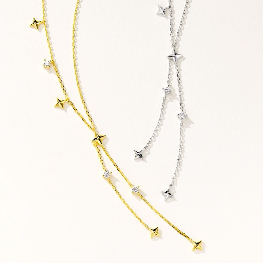 Sparkling Tassel Necklace For Women Jewelry