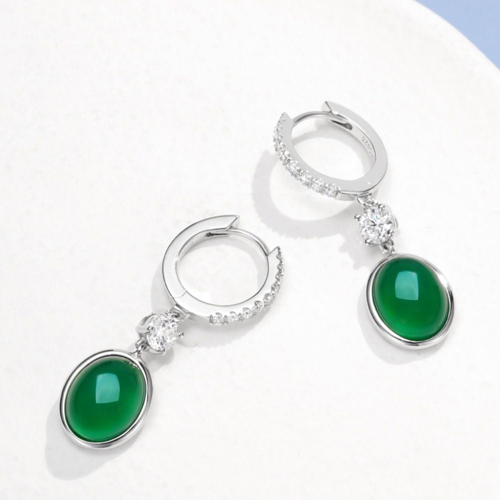 Chrysoprase Earrings For Women Jewelry