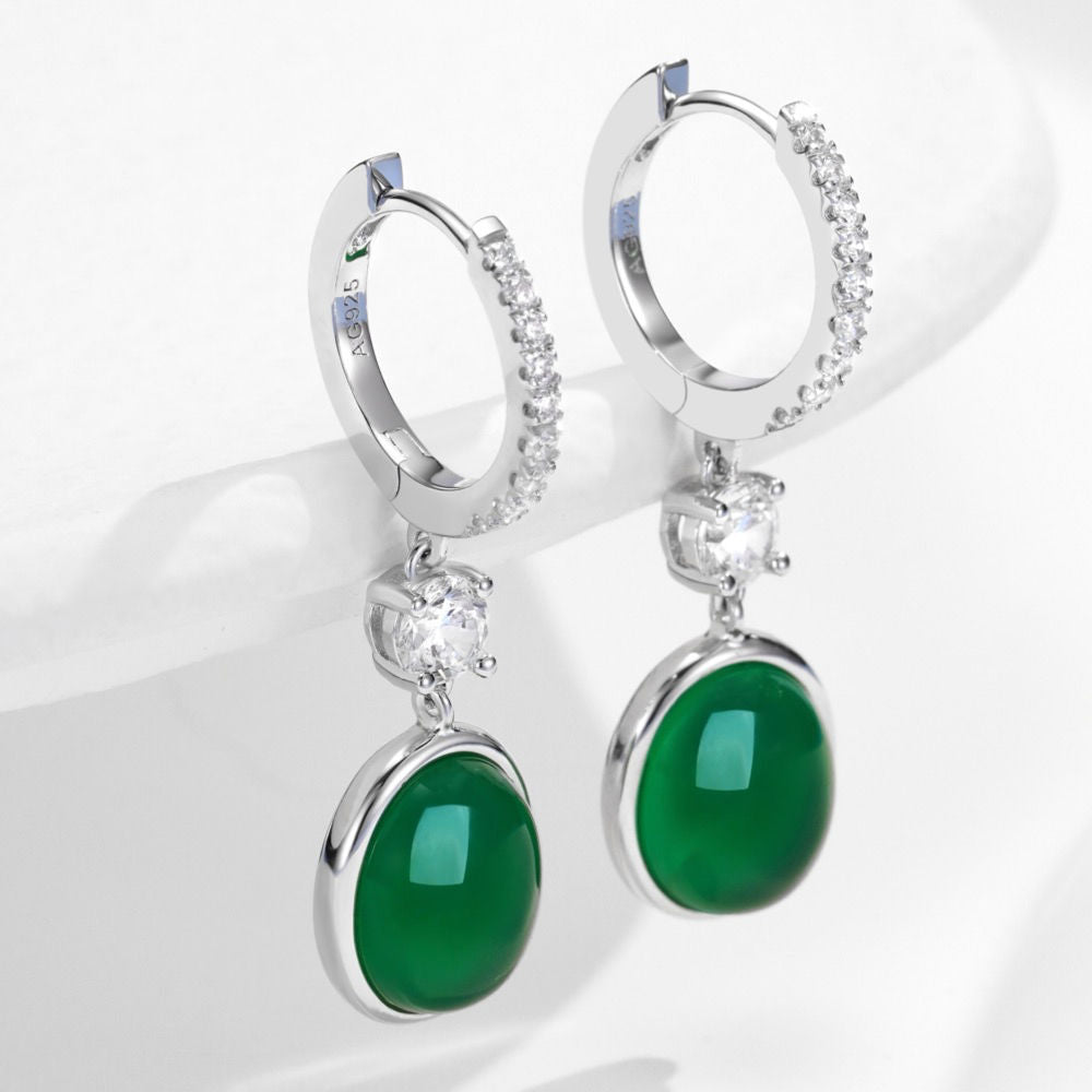 Chrysoprase Earrings For Women Jewelry