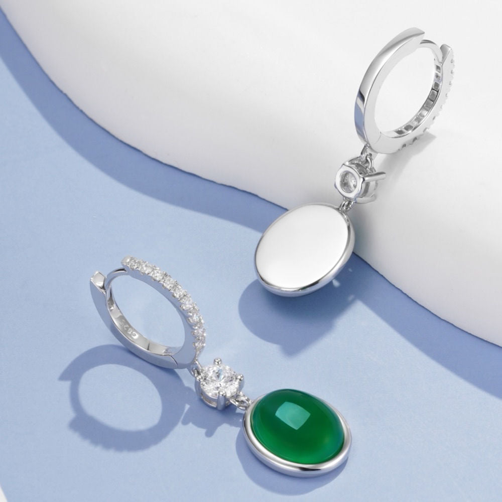 Chrysoprase Earrings For Women Jewelry