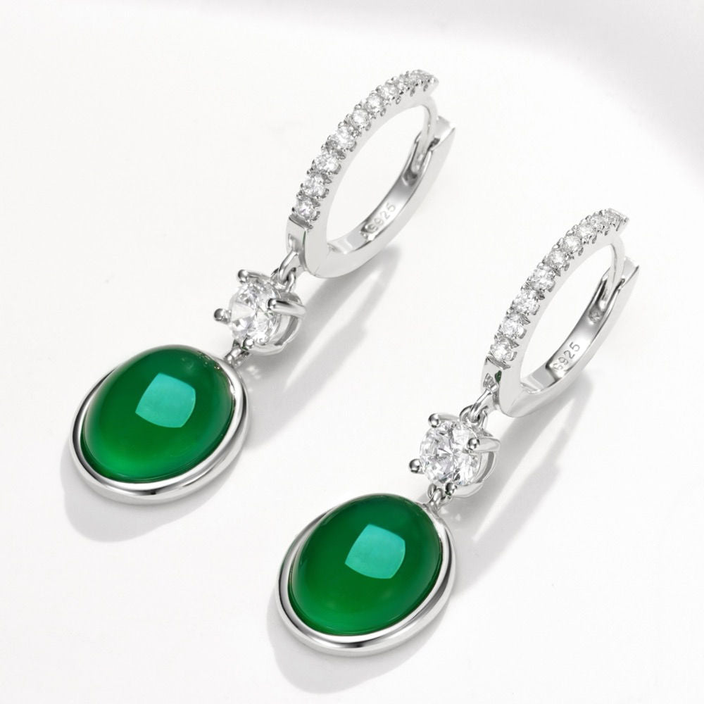 Chrysoprase Earrings For Women Jewelry