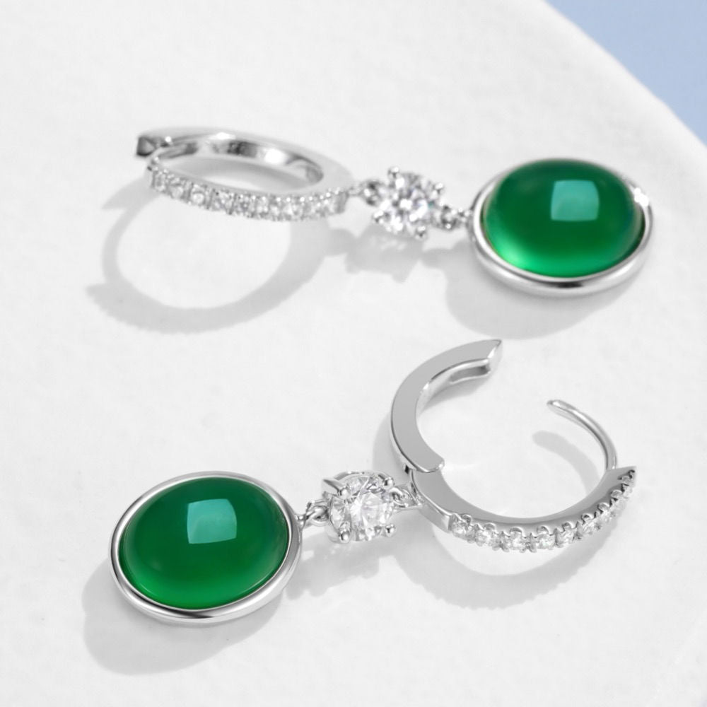 Chrysoprase Earrings For Women Jewelry