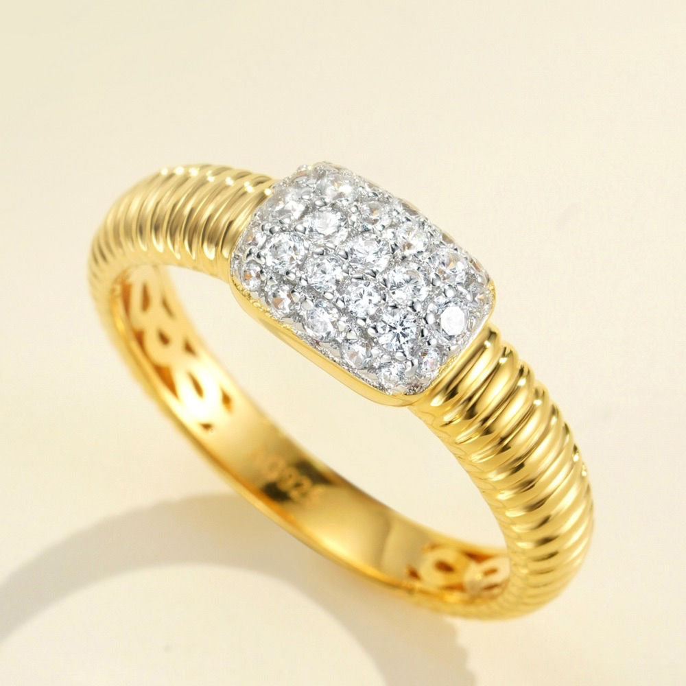 Baguette Pavé Ring For Women Jewelry