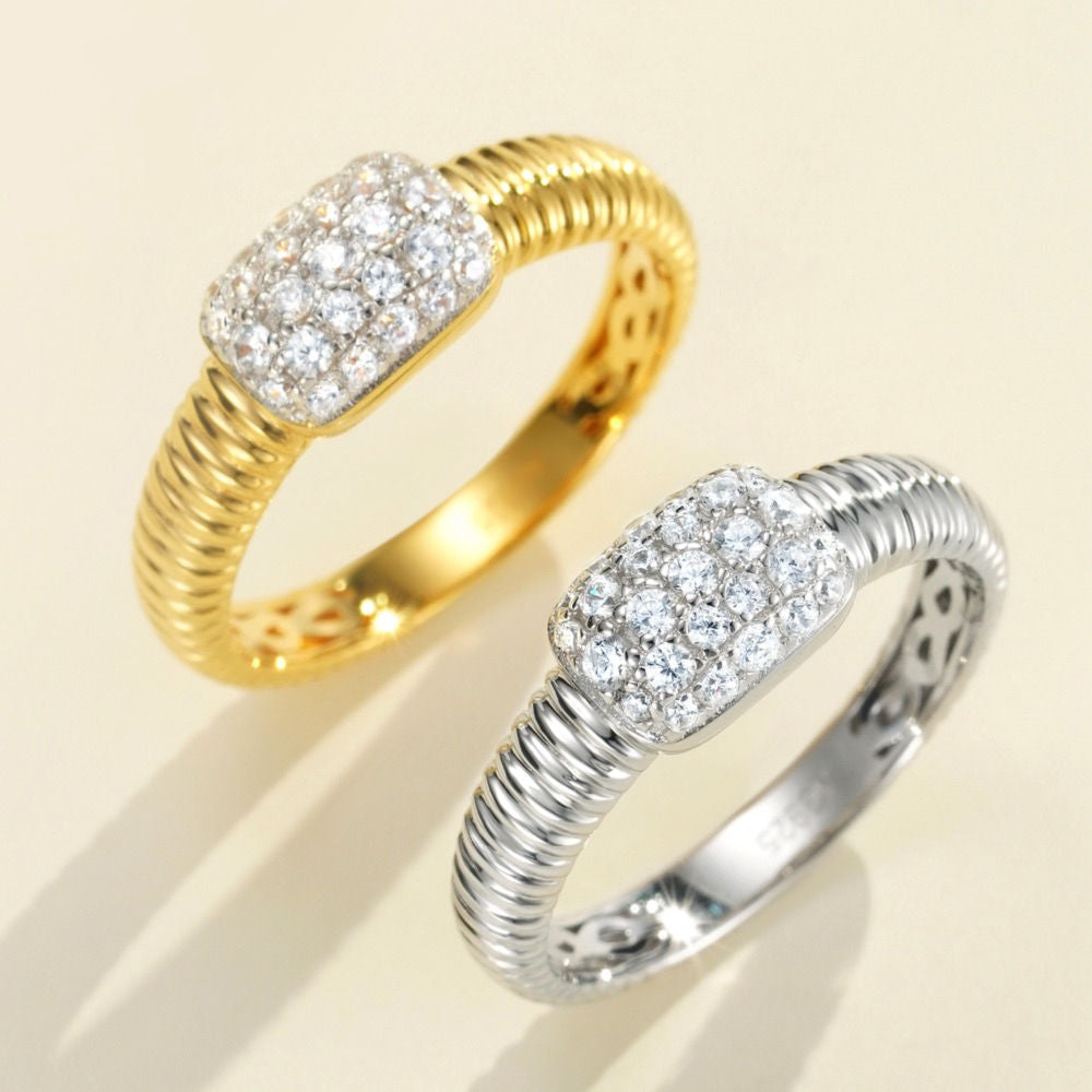 Baguette Pavé Ring For Women Jewelry