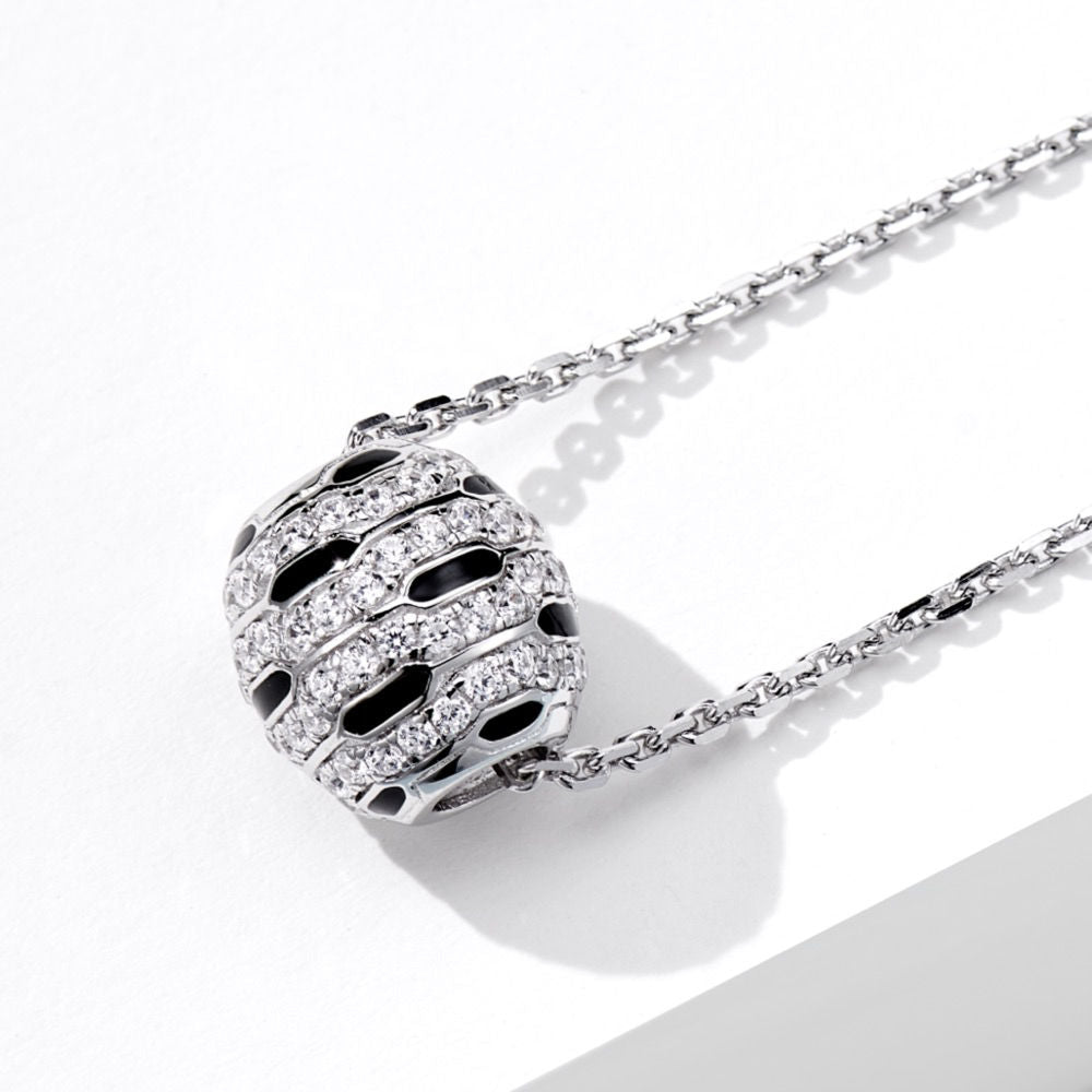 Beehive Enamel Necklace For Women Jewelry