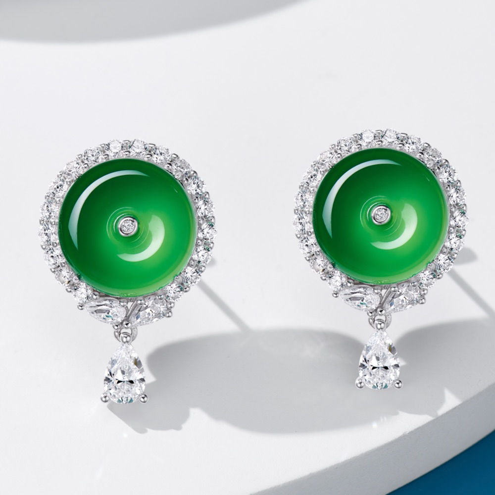 Chrysoprase Earrings For Women Jewelry