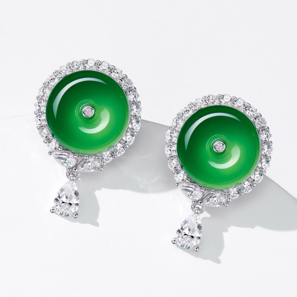 Chrysoprase Earrings For Women Jewelry